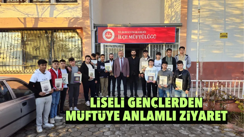 Liseli gençlerden müftüye anlamlı ziyaret