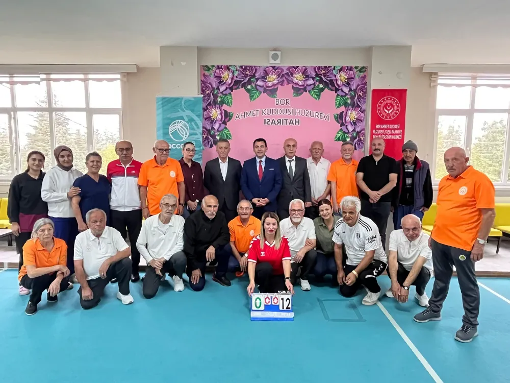 BOR AHMET KUDDUSİ HUZUREVİ, BOCCE DOSTLUK MAÇINDA GALİP GELDİ