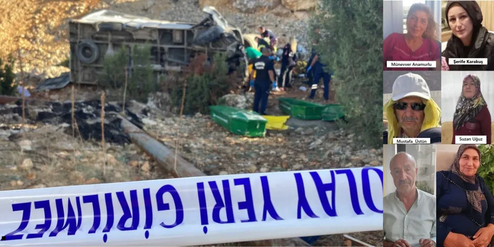 İŞÇİ SERVİSİ KAZASINDA ÖLÜ SAYISI 6