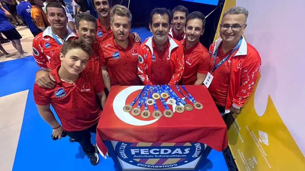 SUALTI GÖRÜNTÜLEME MİLLİ TAKIMI, BU YIL DA DÜNYA ŞAMPİYONU OLDU