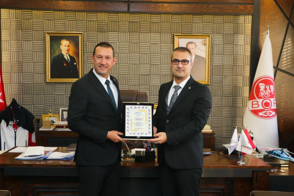 SGK İL MÜDÜRÜ ERAY BUZ’DAN BOR BELEDİYE BAŞKANI SERKAN BARAN’A ZİYARET