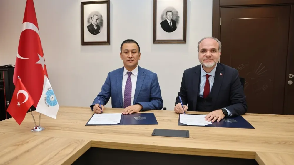 NÖHÜ İLE KAZAKİSTAN ÜNİVERSİTESİ ARASINDA İŞ BİRLİĞİ PROTOKOLÜ