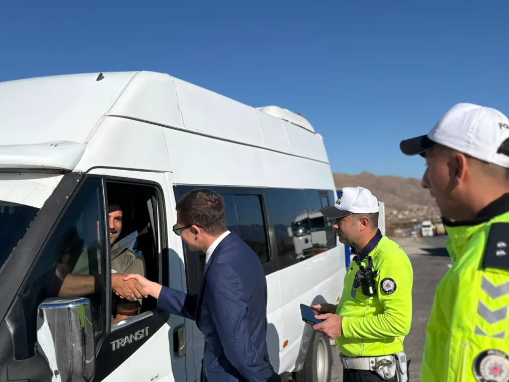 KAYMAKAM GÖKÇE, TRAFİK DENETLEME UYGULAMASINA KATILDI