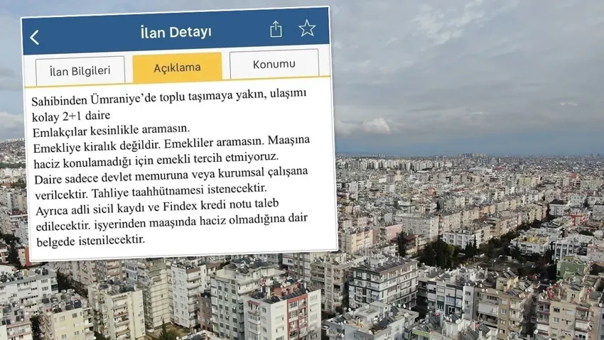 BU KİRALIK EV İLANI İSYAN ETTİRDİ: 