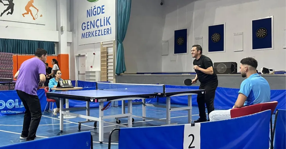 KAMU SPOR OYUNLARI’NDA MASA TENİSİ HEYECANI SONA ERDİ