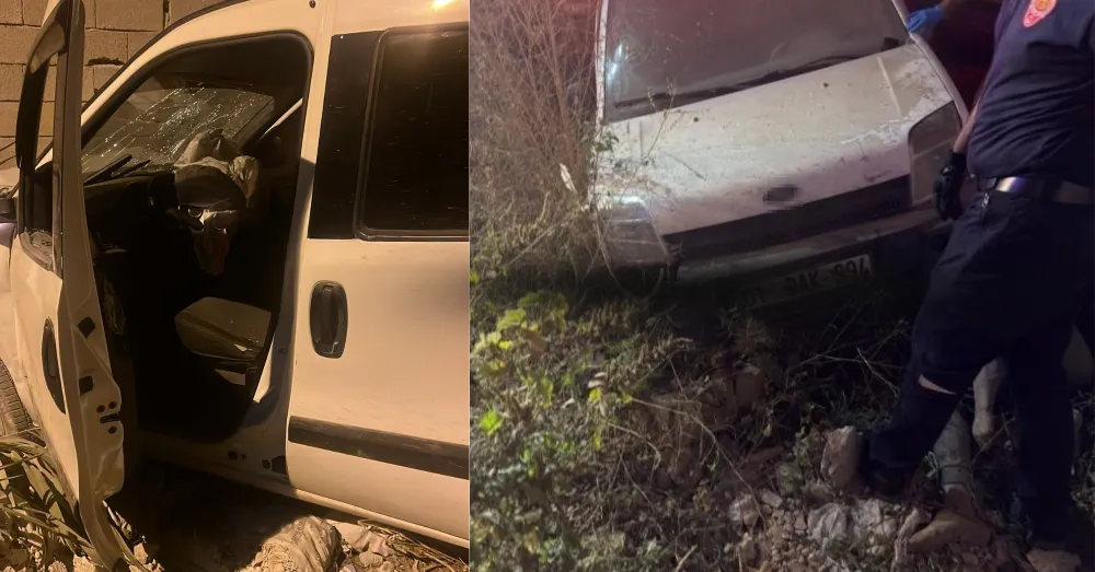 İKİ HAFİF TİCARİ ARAÇ ÇARPIŞTI: 1 ÖLÜ, 2 YARALI