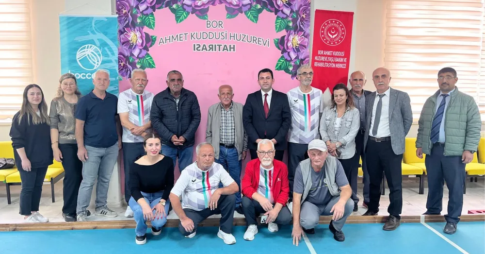 BOR’DA ŞEHİT YAKINLARI, GAZİLER VE HUZUREVİ SAKİNLERİ BOCCE MAÇINDA BULUŞTU