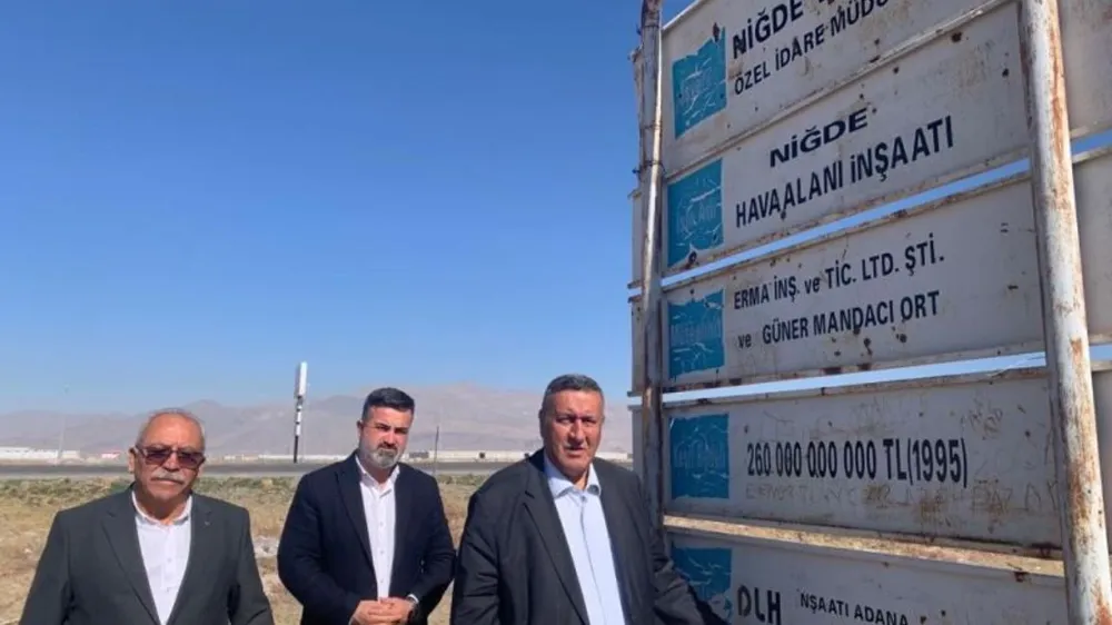 NİĞDE HAVAALANI 29 YILDIR TEMELDE KALDI