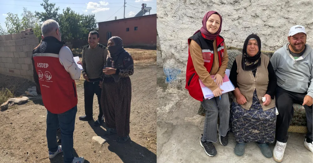 ASDEP EKİBİ SAHADA VATANDAŞLA BULUŞUYOR