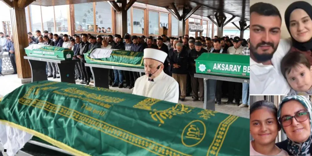 KAZADA ÖLEN 4 KİŞİ SON YOLCULUĞUNA UĞURLANDI