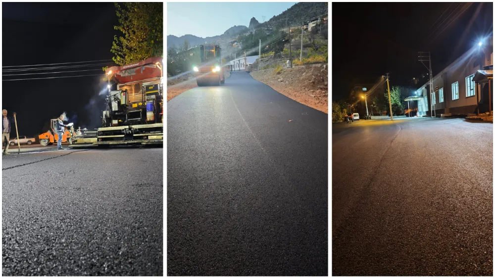 ÇİFTEHAN’DA SICAK ASFALT ÇALIŞMASI BÖLGEYE YENİ BİR ÇEHRE KAZANDIRDI