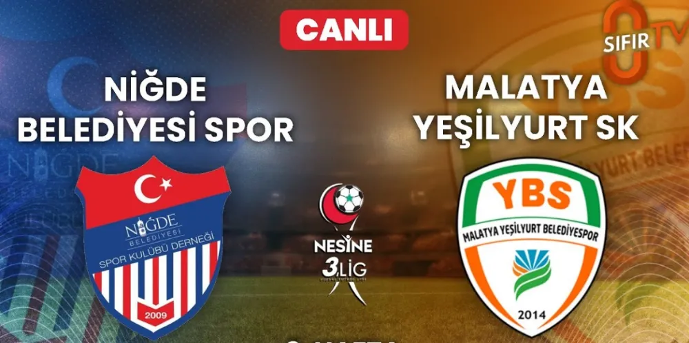 NİĞDE BELEDİYESPOR MALATYA YEŞİLYURT SPOR’U KONUK EDİYOR (CANLI İZLE)