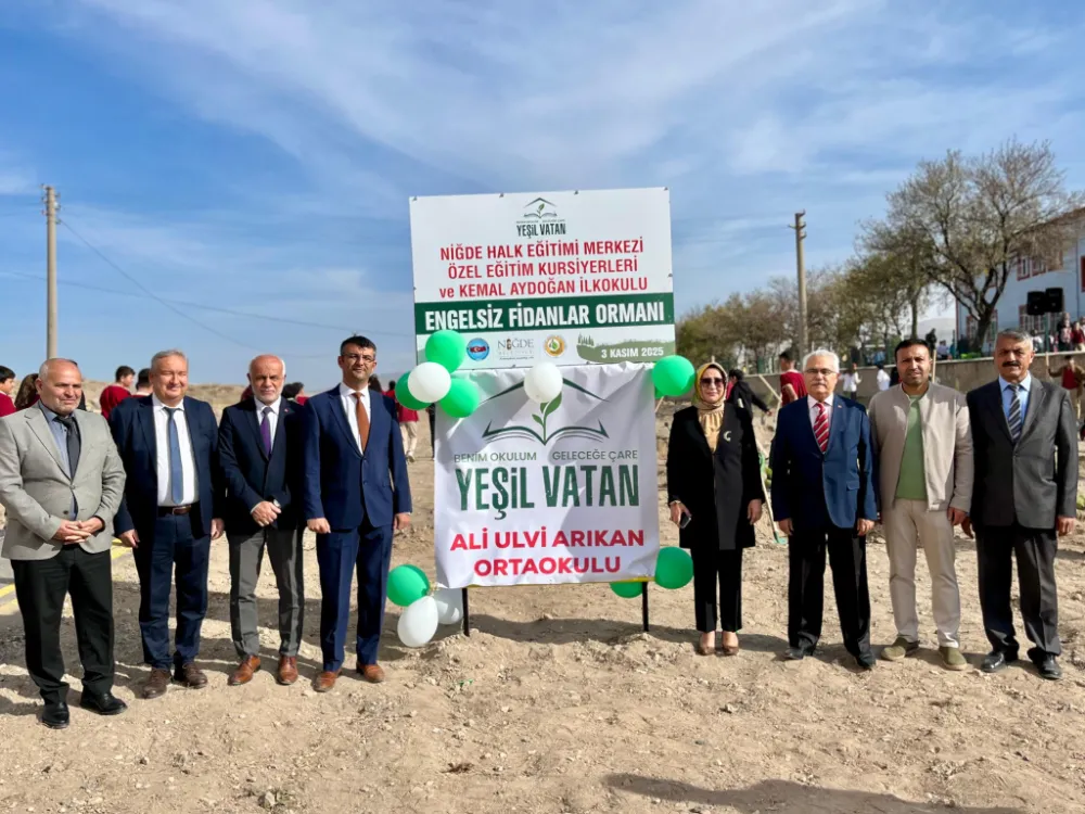 NİĞDE’DE MİNİK ELLER GELECEĞE FİDAN DİKTİ