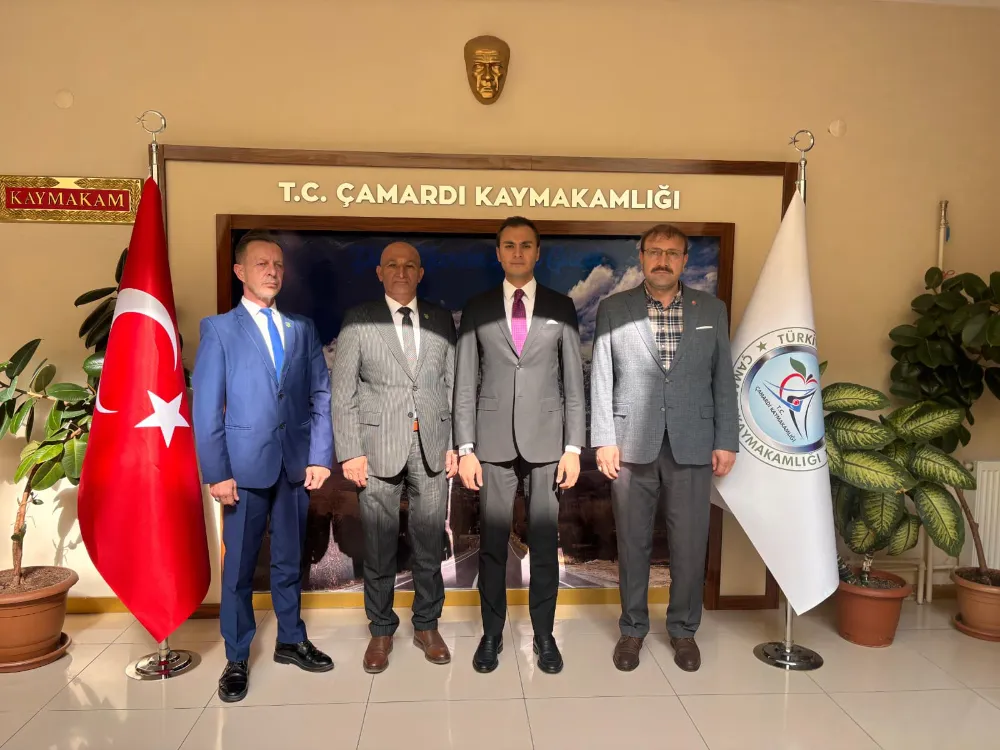 ŞEHİT VE GAZİLER DERNEĞİNDEN KAYMAKAM BEKTAŞ’A HAYIRLI OLSUN ZİYARETİ