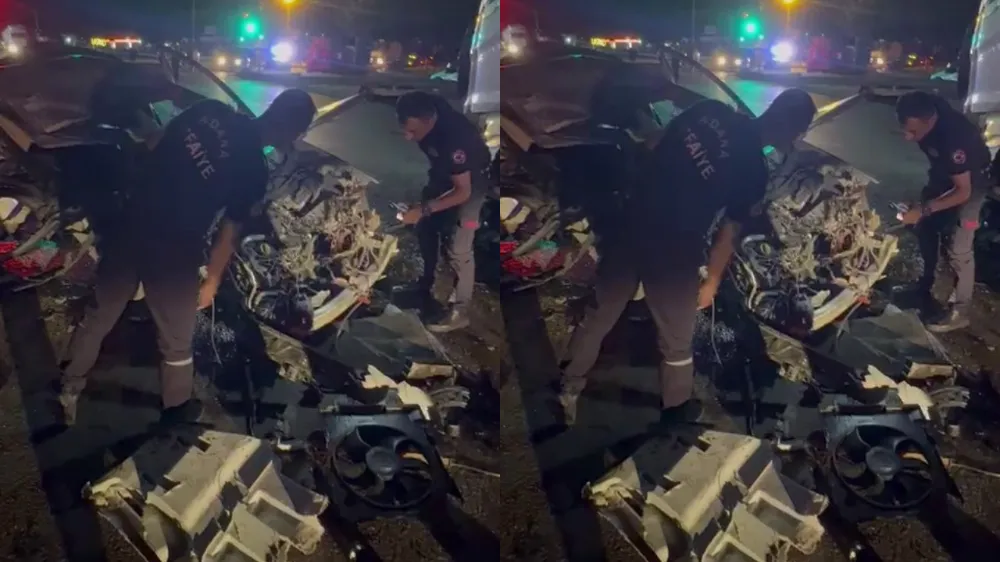 OTOMOBİL İLE KAMYON ÇARPIŞTI: 1 ÖLÜ, 1 YARALI