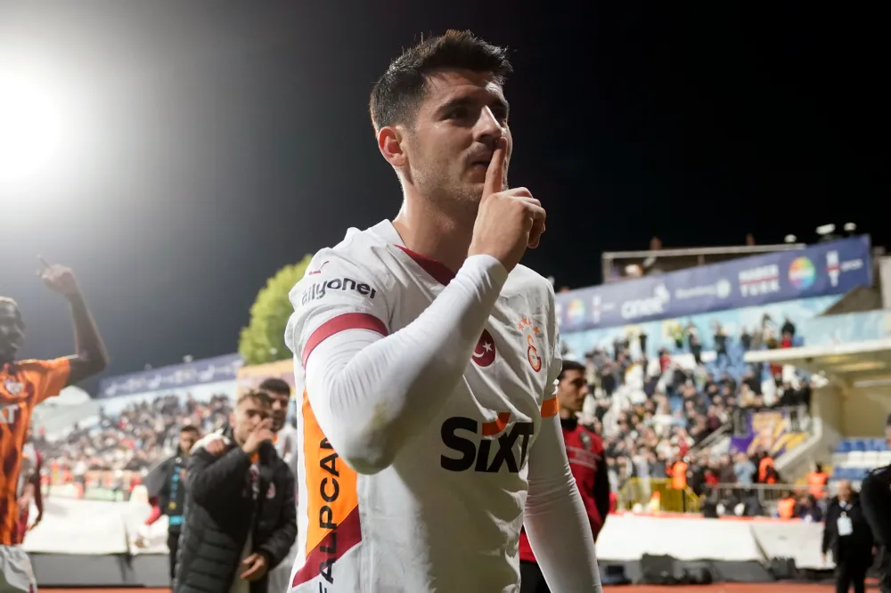 GALATASARAY’DA GALİBİYET 3’LÜSÜ ALVARO MORATA’DAN