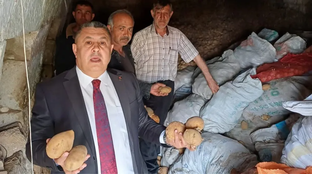 BAŞKAN KARATAŞ; ÇİFTÇİNİN PATATESİ AMBARLARDA ÇÜRÜDÜ