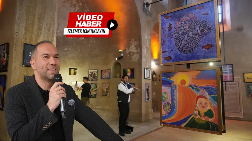 NİĞDE, 51 ÜLKEDEN SANATÇININ ESERLERİNİN YER ALDIĞI SERGİYE EV SAHİPLİĞİ YAPTI