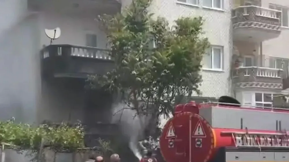 BOR’DA APARTMAN DAİRESİNDE KORKUTAN YANGIN