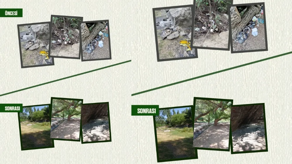 YEŞİLBURÇ YÜRÜYÜŞ YOLUNDA ÇEVRE KİRLİLİĞİNE MÜDAHALE